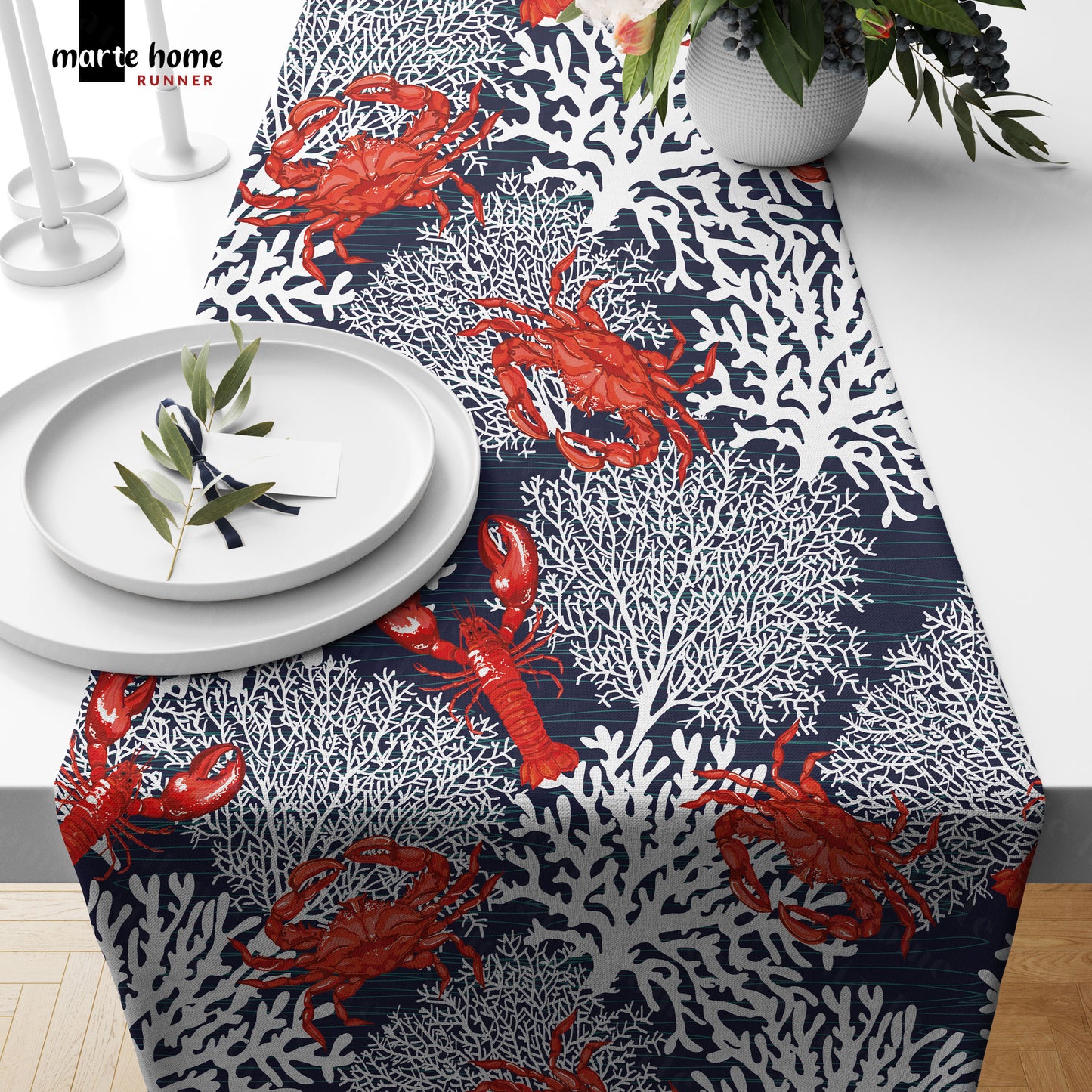 RENKLİ DESENLİ DİJİTAL BASKILI RUNNER 50x150 CM