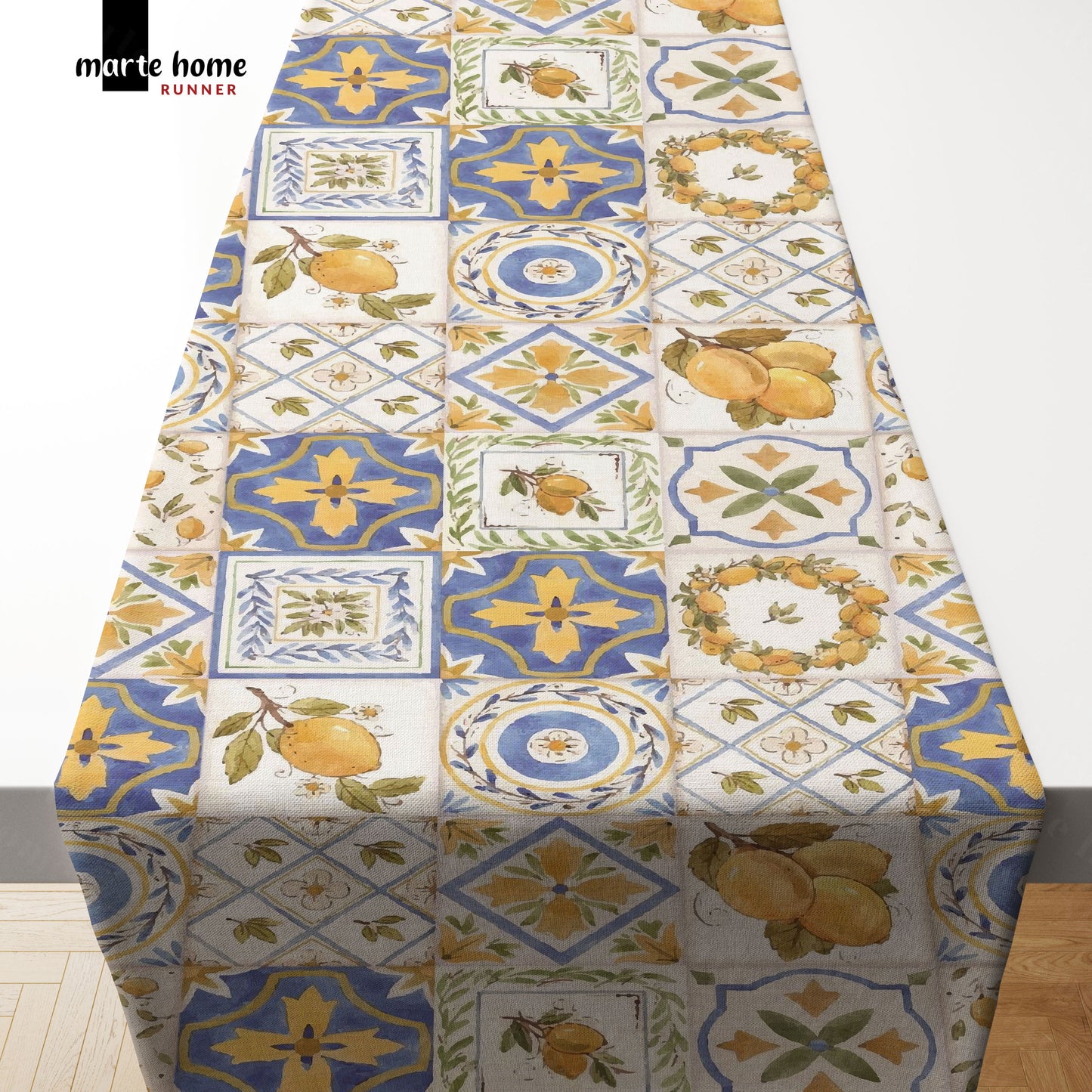 RENKLİ DESENLİ DİJİTAL BASKILI RUNNER 50x150 CM