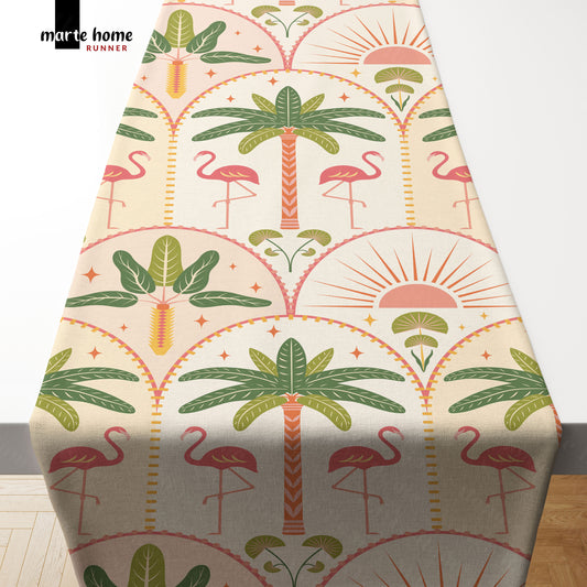 RENKLİ DESENLİ DİJİTAL BASKILI RUNNER 50x150 CM