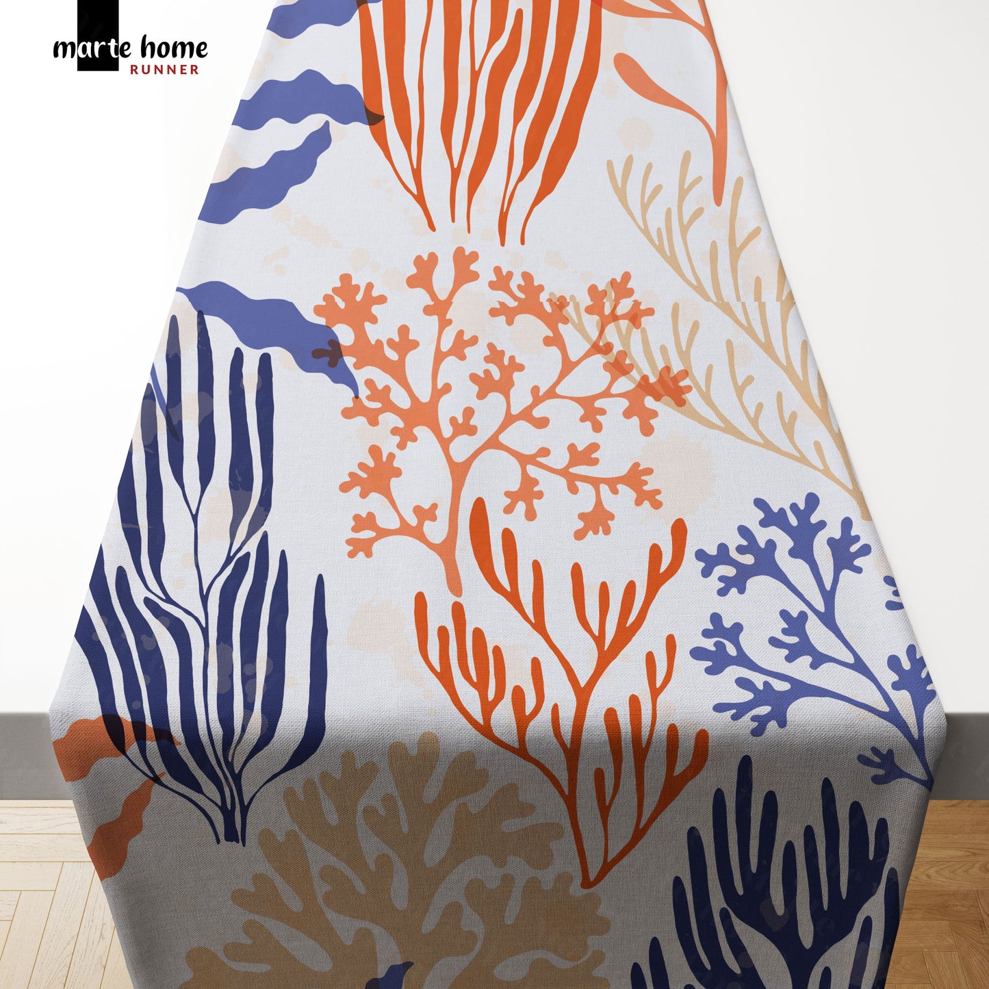 RENKLİ DESENLİ DİJİTAL BASKILI RUNNER 50x150 CM