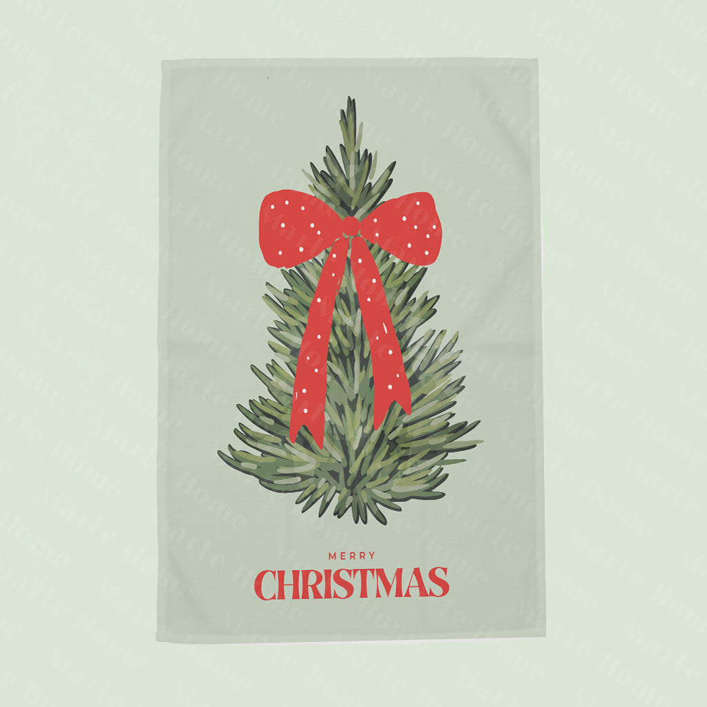 Yılbaşı & Christmas Desenli Tek Taraf Baskılı 3'lü Mutfak Havlusu Kurulama Bezi Seti 60x40 Cm