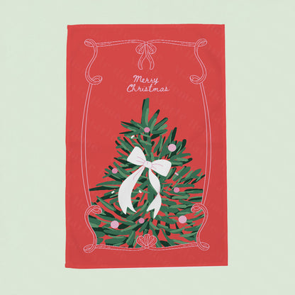 Yılbaşı &amp; Christmas Desenli Tek Taraf Baskılı 3'lü Mutfak Havlusu Kurulama Bezi Seti 60x40 Cm