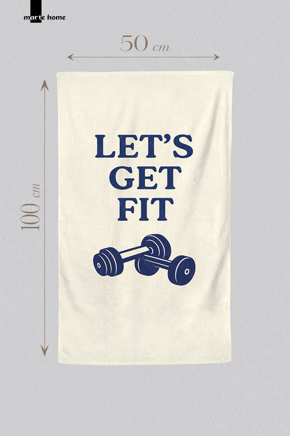 RENKLİ BASKILI 50X100 CM SPORCU HAVLUSU , FİTNESS ANTREMAN HAVLUSU