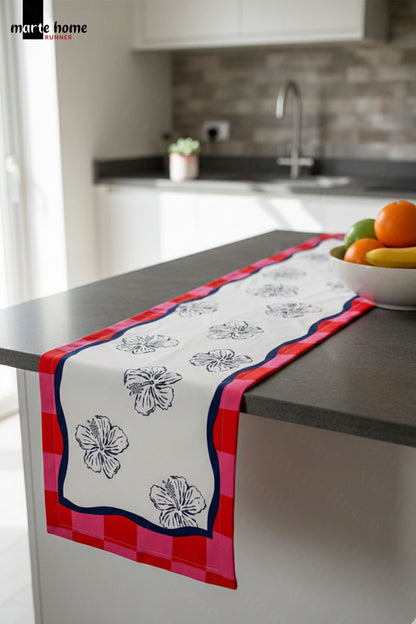 RIVIERA - Renkli Desen Baskılı Dekoratif Runner