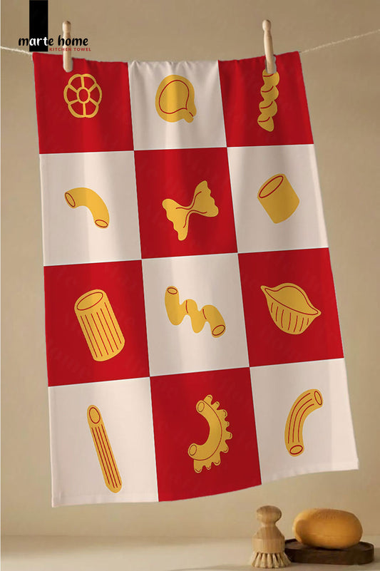 RENKLİ BASKILI 40x60 MUTFAK HAVLUSU, KURULAMA BEZİ