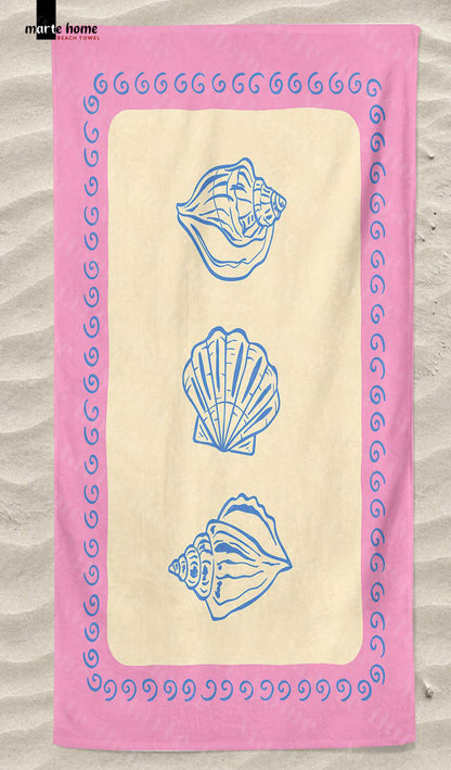 RENKLİ BASKILI PLAJ HAVLUSU 75X150 CM