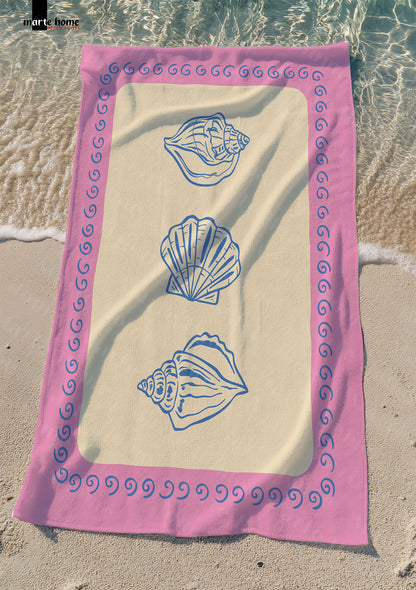 RENKLİ BASKILI PLAJ HAVLUSU 75X150 CM