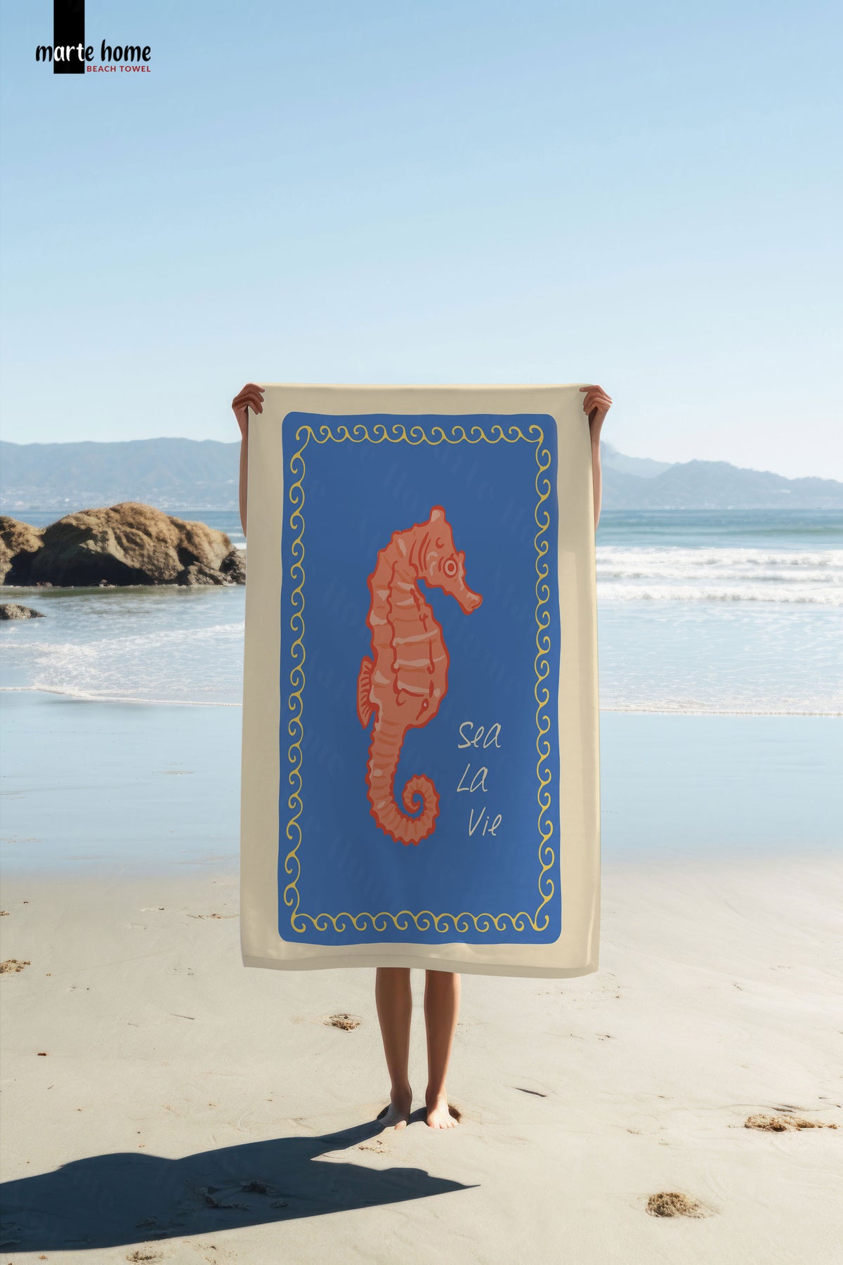 RENKLİ BASKILI PLAJ HAVLUSU 75X150 CM