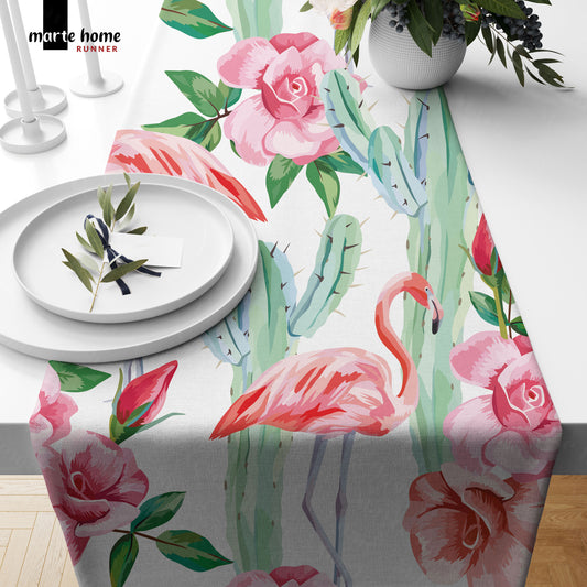 RENKLİ DESENLİ DİJİTAL BASKILI RUNNER 50x150 CM