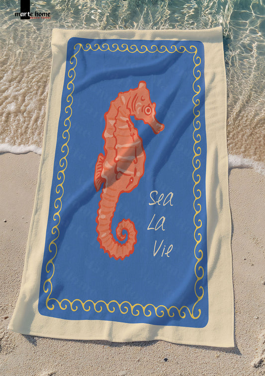 RENKLİ BASKILI PLAJ HAVLUSU 75X150 CM