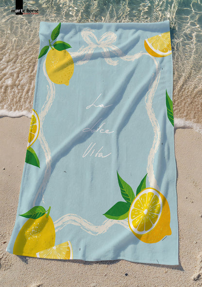 RENKLİ BASKILI PLAJ HAVLUSU 75X150 CM