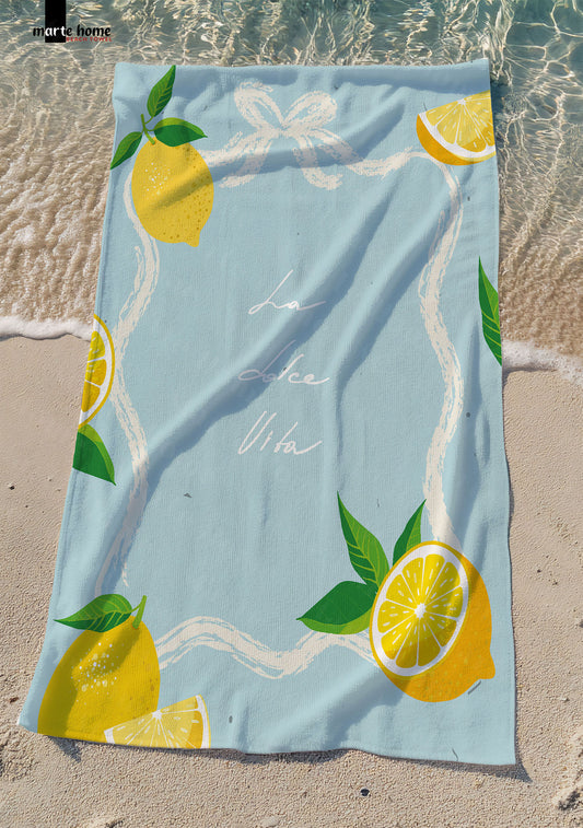 RENKLİ BASKILI PLAJ HAVLUSU 75X150 CM
