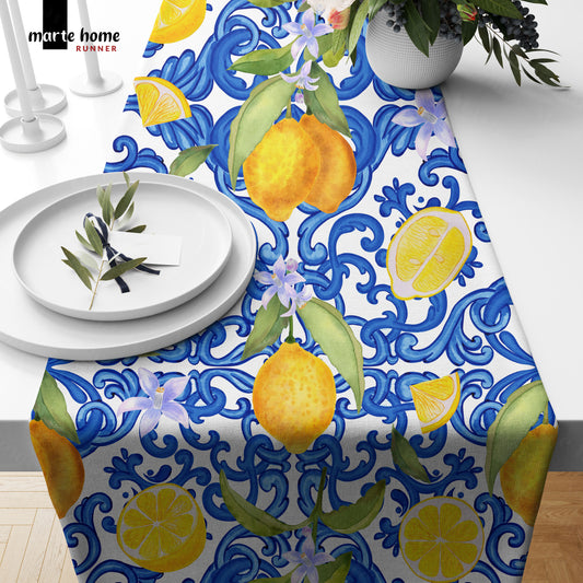 RENKLİ DESENLİ DİJİTAL BASKILI RUNNER 50x150 CM