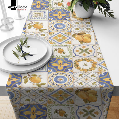 RENKLİ DESENLİ DİJİTAL BASKILI RUNNER 50x150 CM