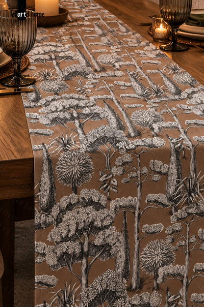 TERRA - RENKLİ DİJİTAL BASKILI DEKORATİF RUNNER - 50x150 CM