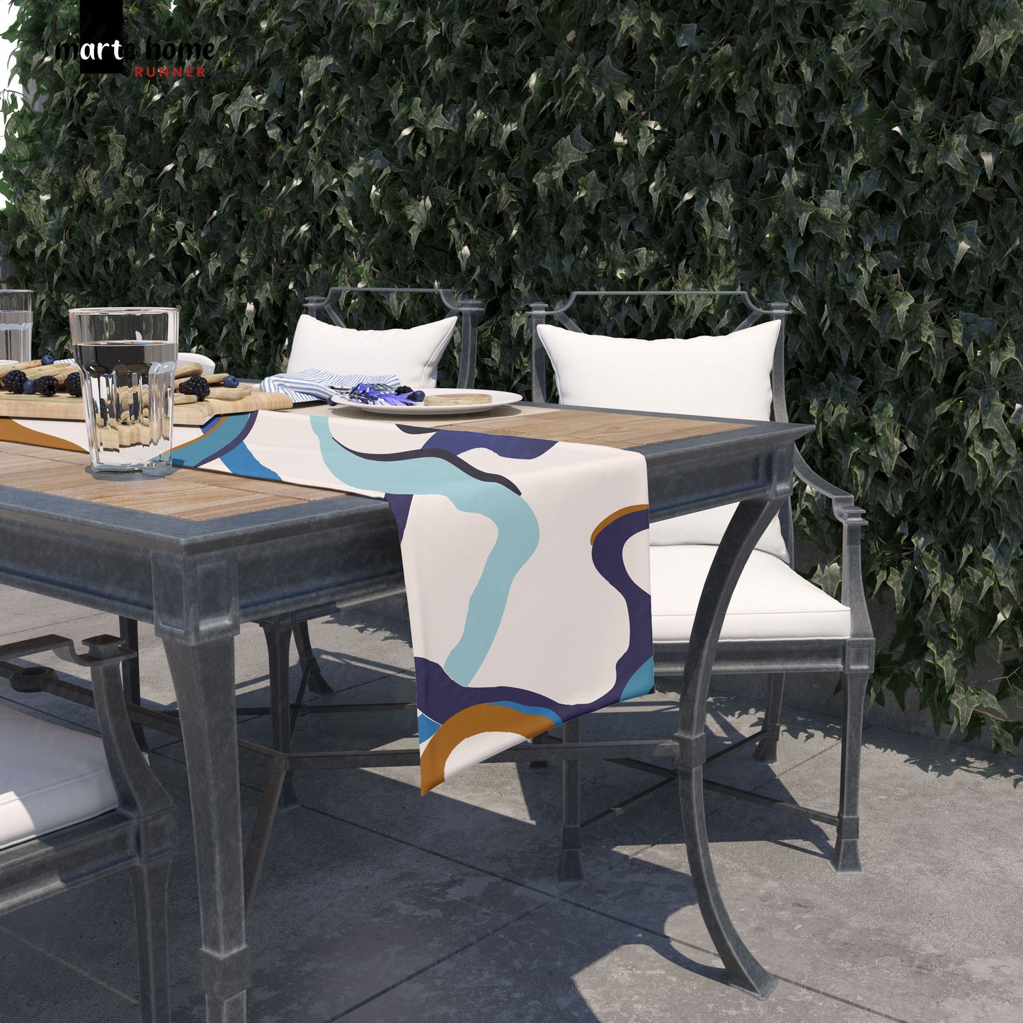 RENKLİ DESENLİ DİJİTAL BASKILI RUNNER 50x150 CM