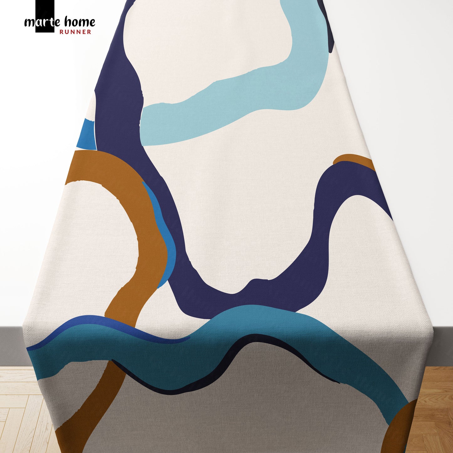 RENKLİ DESENLİ DİJİTAL BASKILI RUNNER 50x150 CM