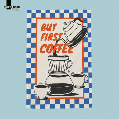 BREAKFAST CLUB - RENKLİ BASKILI 4'LÜ SET 40x60 MUTFAK HAVLUSU, KURULAMA BEZİ