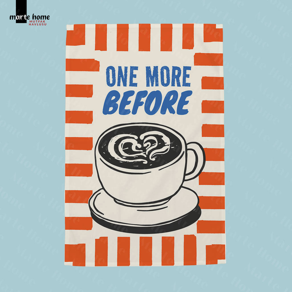 BREAKFAST CLUB - RENKLİ BASKILI 4'LÜ SET 40x60 MUTFAK HAVLUSU, KURULAMA BEZİ