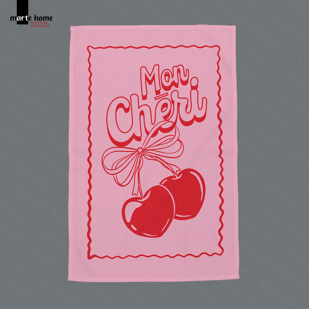 CHERİ - RENKLİ BASKILI 2'Lİ SET 40x60 MUTFAK HAVLUSU, KURULAMA BEZİ