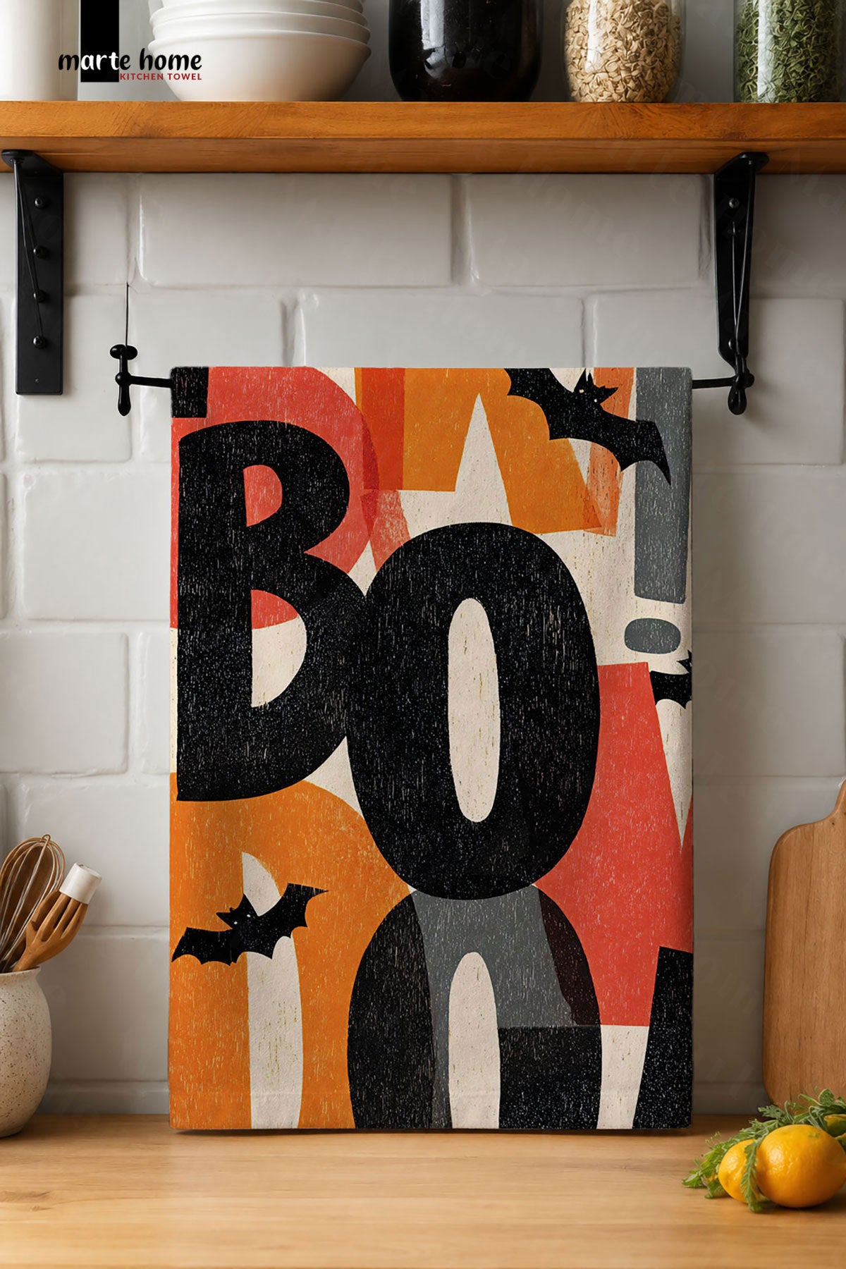 CADILAR BAYRAMI & HALLOWEEN 35X55 CM RENKLİ BASKILI MUTFAK HAVLUSU, KURULAMA BEZİ