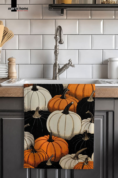 CADILAR BAYRAMI & HALLOWEEN 35X55 CM RENKLİ BASKILI MUTFAK HAVLUSU, KURULAMA BEZİ