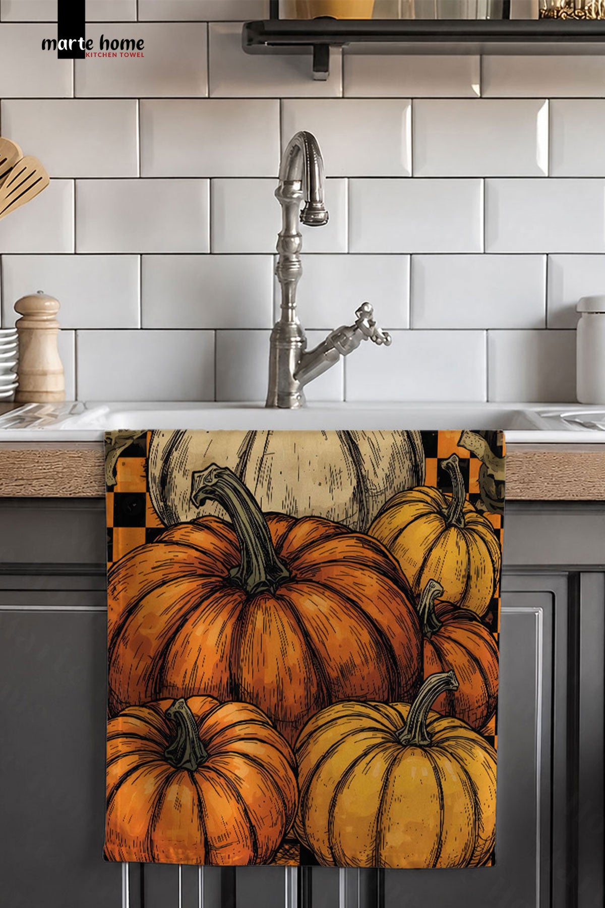 CADILAR BAYRAMI & HALLOWEEN 35X55 CM RENKLİ BASKILI MUTFAK HAVLUSU, KURULAMA BEZİ