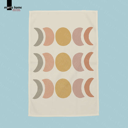 SERENİTY - RENKLİ BASKILI 4'LÜ SET 40x60 MUTFAK HAVLUSU, KURULAMA BEZİ