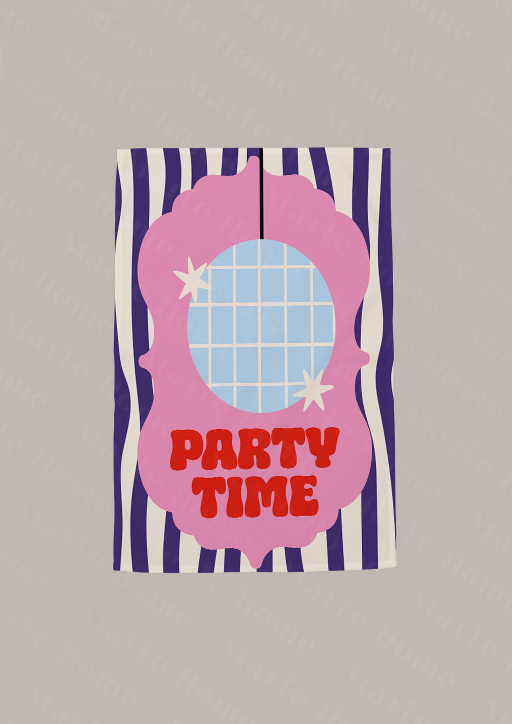 PARTY TIME - MARTE HOME RENKLİ BASKILI 4'LÜ SET 40x60 MUTFAK HAVLUSU, KURULAMA BEZİ